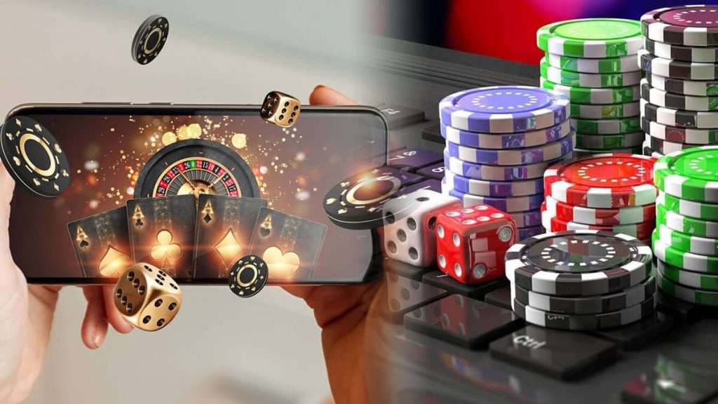 Player enjoying online casino games on a smartphone