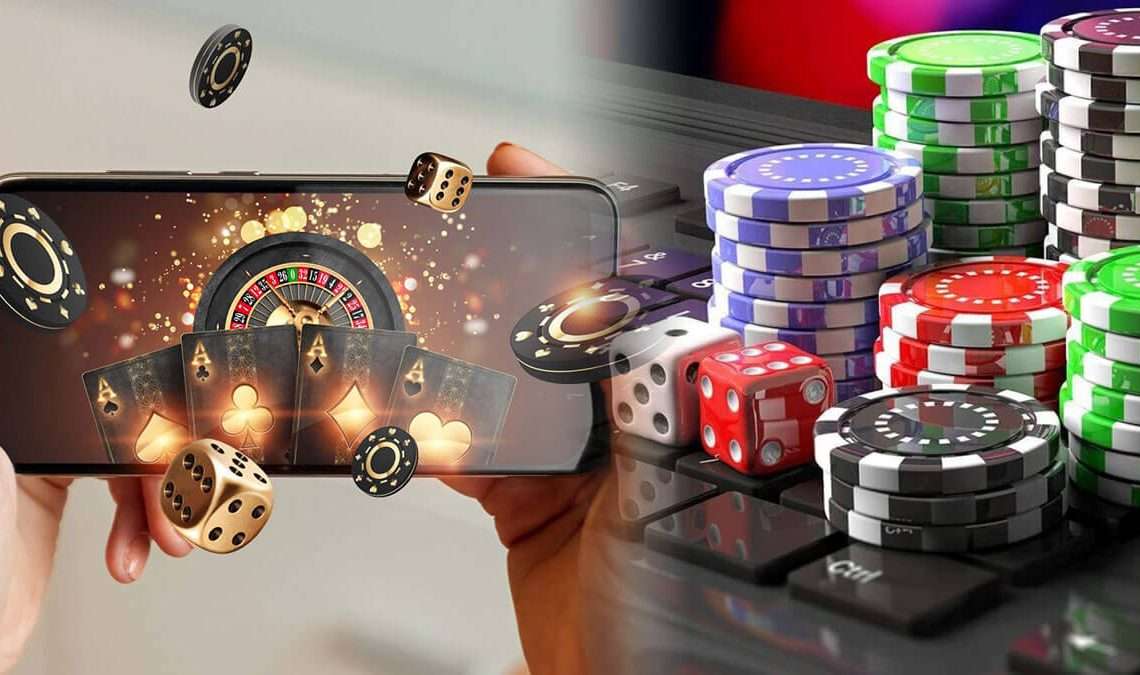 Player enjoying online casino games on a smartphone