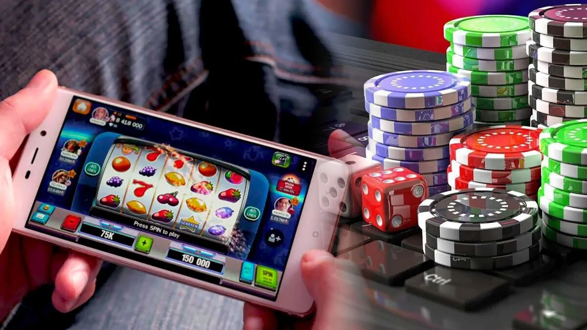 Colorful online casino interface featuring slot games and roulette